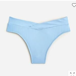 J. Crew Cross-Front‎ Cheeky Bikini Bottom in Baby Blue Size XS NWT